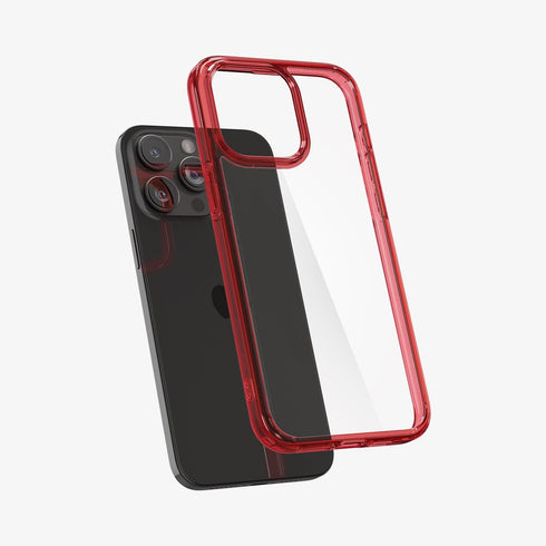 ACS07209 - iPhone 15 Series Ultra Hybrid Case in Natural Titanium showing the back